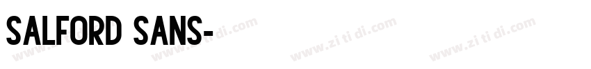 salford sans字体转换